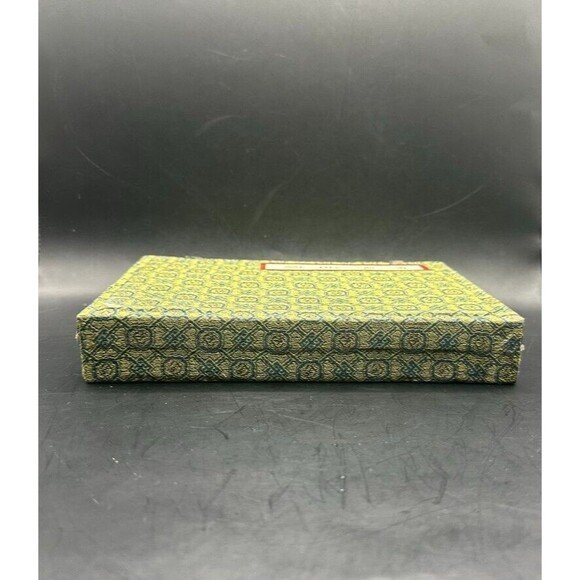 Traditional Chinese Caligraphy Set 8 x 2 x 5 Vintage 1960s Green Box Red inside - Picture 12 of 12